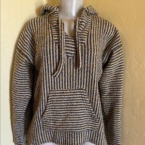 Striped Brown and Cream Women's Sweater